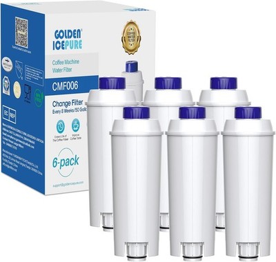 6X Ersatz für DeLonghi Wasserfilter Kaffeevollautomat mit De'Longhi DLSC002