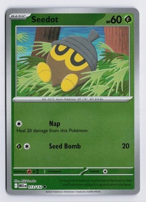 Seedot - MEG #013/132 ME01: Mega Evolution Reverse Holofoil NM