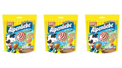 Alpenliebe Lollipops 64g | Pack of 3 | Assorted Fun Flavors Inside | Paper Straw