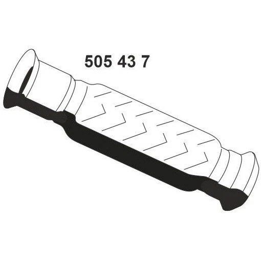 ERNST 505437 Tubo de escape para CITROËN C5 I (DC) C5 I Break (DE) - Imagen 3 de 4