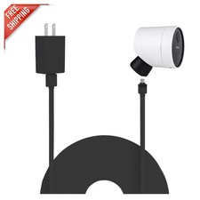 Weatherproof 25Ft Power Cable for SimpliSafe Outdoor Security Camera - Black