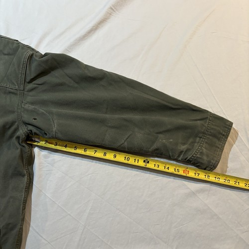 Cappotto vintage LL Bean Chore giacca fienile uomo grande tela lana coperta foderata - Foto 21 di 22
