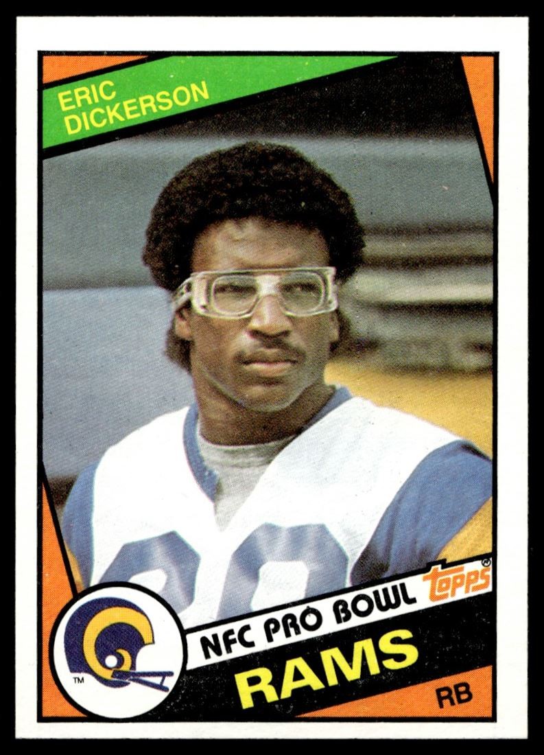 1984 Topps Eric Dickerson Rookie Los Angeles Rams #280 C23