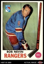 1969 Topps #40 Bob Nevin Rangers-Hockey 6 - EX/MT