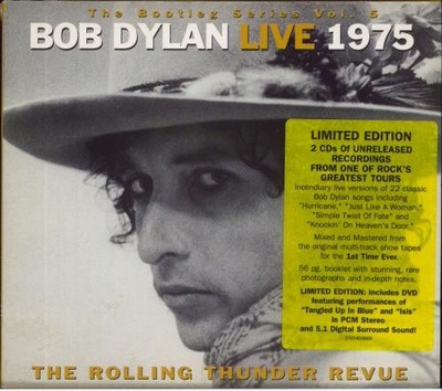 Live 1975 : The Rolling Thu... Bob Dylan 3-disc CD/DVD Set UK