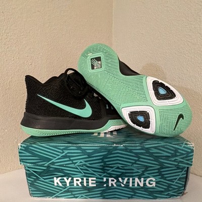Nike Kyrie Irving 3 Black Mint Green Basketball Sneakers Men's size7 new in box