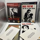 Max Payne 1 And Max Payne 2 (Sony PlayStation 2 PS2)  W/ REG. CARDS, TESTED