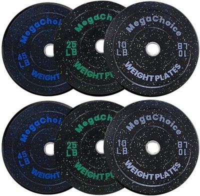 Rubber Bumper Weight Plate Set 2