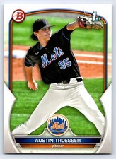 2023 1st Bowman Draft #BD-176 Austin Troesser New York Mets BASEBALL Card
