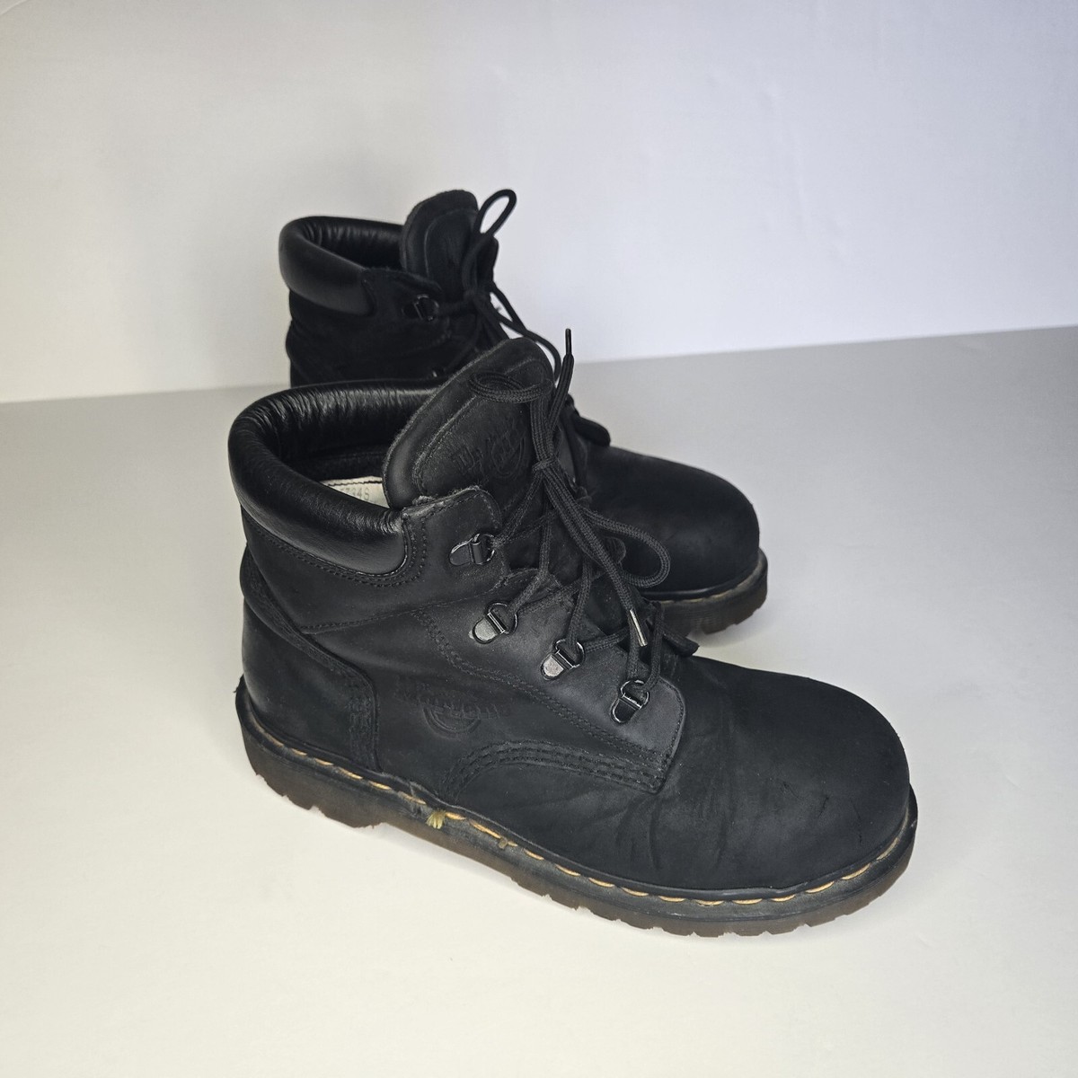 Martens Black Industrial Steel Toe Safety Size Men US