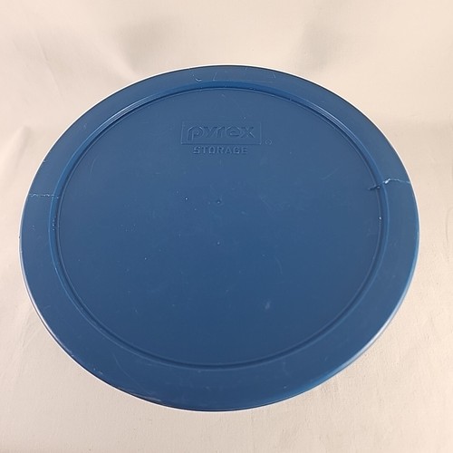 Pyrex PINWHEEL Turquoise & Clear 7 Cup Storage Bowl #7203 w/Lid - Picture 2 of 9