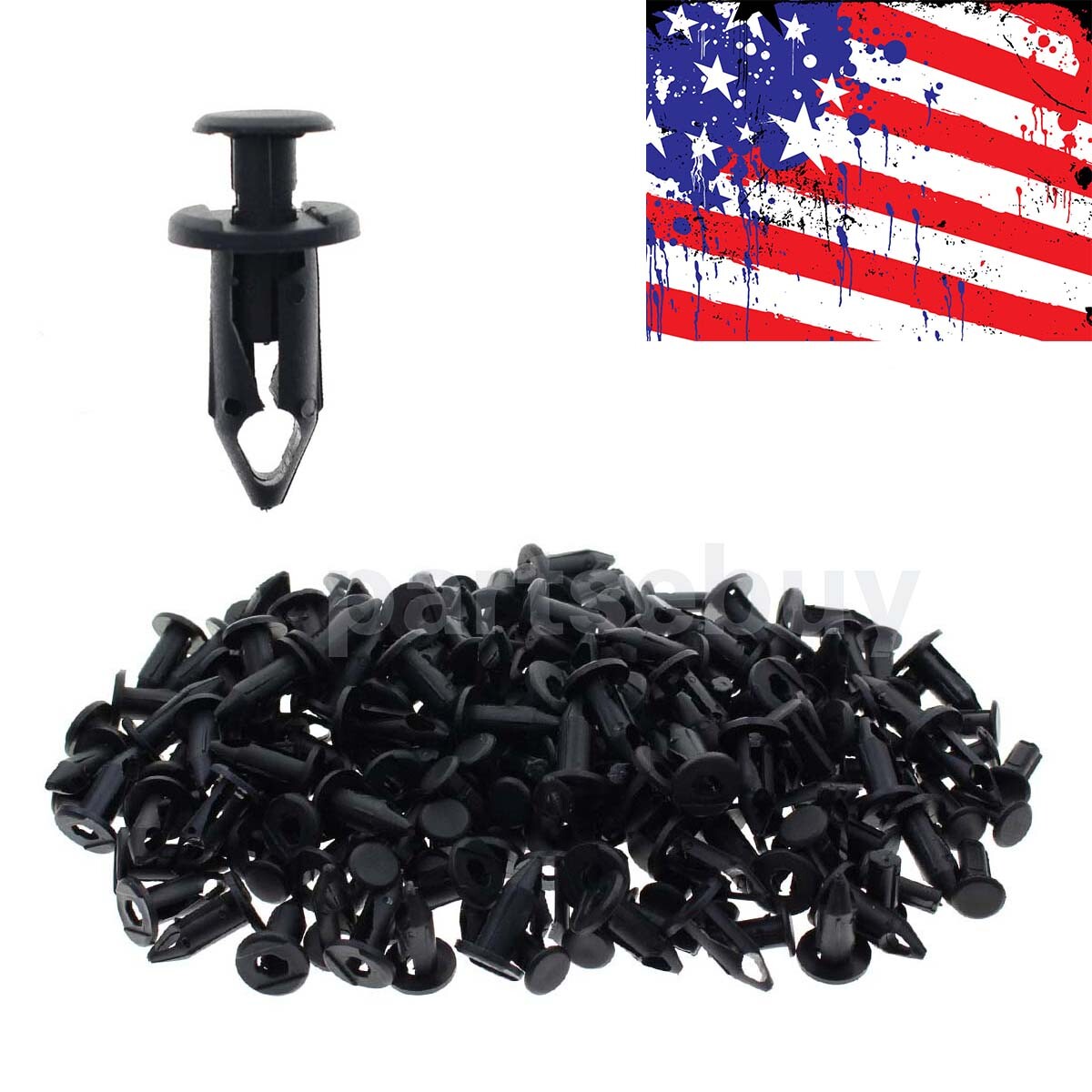 100pcs Fender Clips Body Rivets For HONDA TRX 400 EX 400EX 300EX - Foto 4