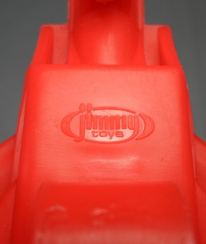 JIMMY TOYS 80's 4'' RED F-15 EAGLE JET FIGHTER TIN & PLASTIC SPINNING TOP WORKS - Picture 9 of 9