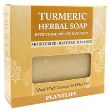 Plantlife Turmeric Herbal Soap, 4.5 Ounce Bar