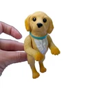 Vtg Barbie Posh Pets Dog Figure Golden Retriever Spaniel Blonde