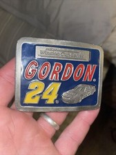 NASCAR Winston Cup Series Jeff Gordon 24 American Legends Foundry belt buckle
