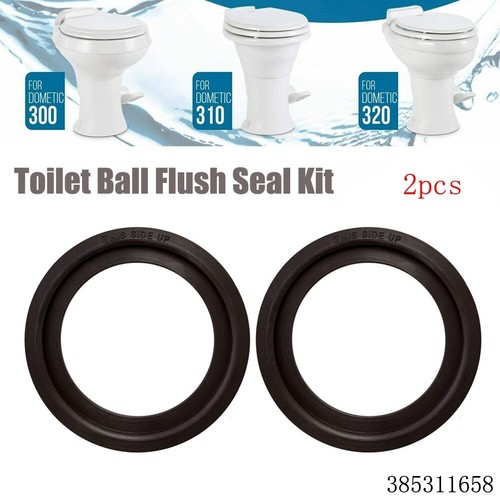 2 Pack Toilet Flush Ball Gaskets for Dometic RV Toilets Easy DIY