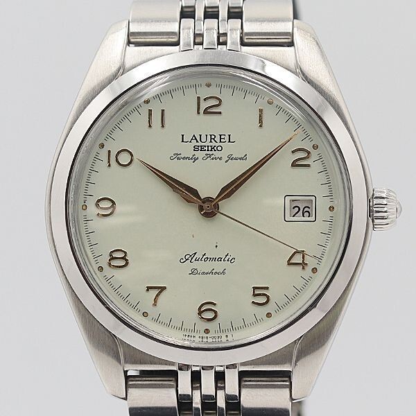 Seiko Laurel 4S15-0020 Light Green Dial AT Date | eBay