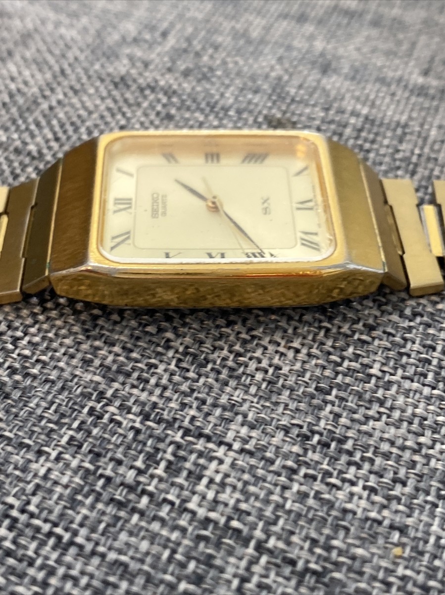 時計 SEIKO vintage watch Vintage Seiko Quartz Gold-Tone Rectangular Watch – Classic
