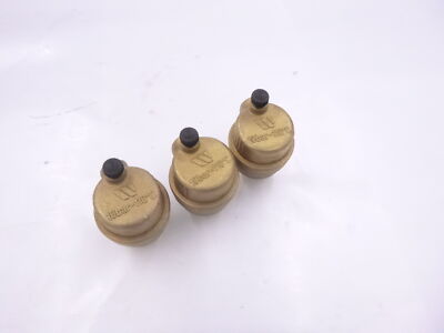 3 Pack Watts One Top Port 1/4'' MNPT Brass Body 150PSI Air Vent 240° Max
