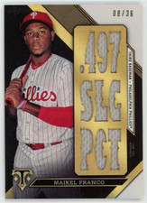 2016 Topps Triple Threads Maikel Franco Triple Threads Relics /36 #TTR-MF2