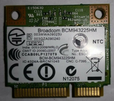 Broadcom RCM1045 BCM943225HM Laptop WLAN WIFI 802.11 B/G/N Mini PCI-Express Card
