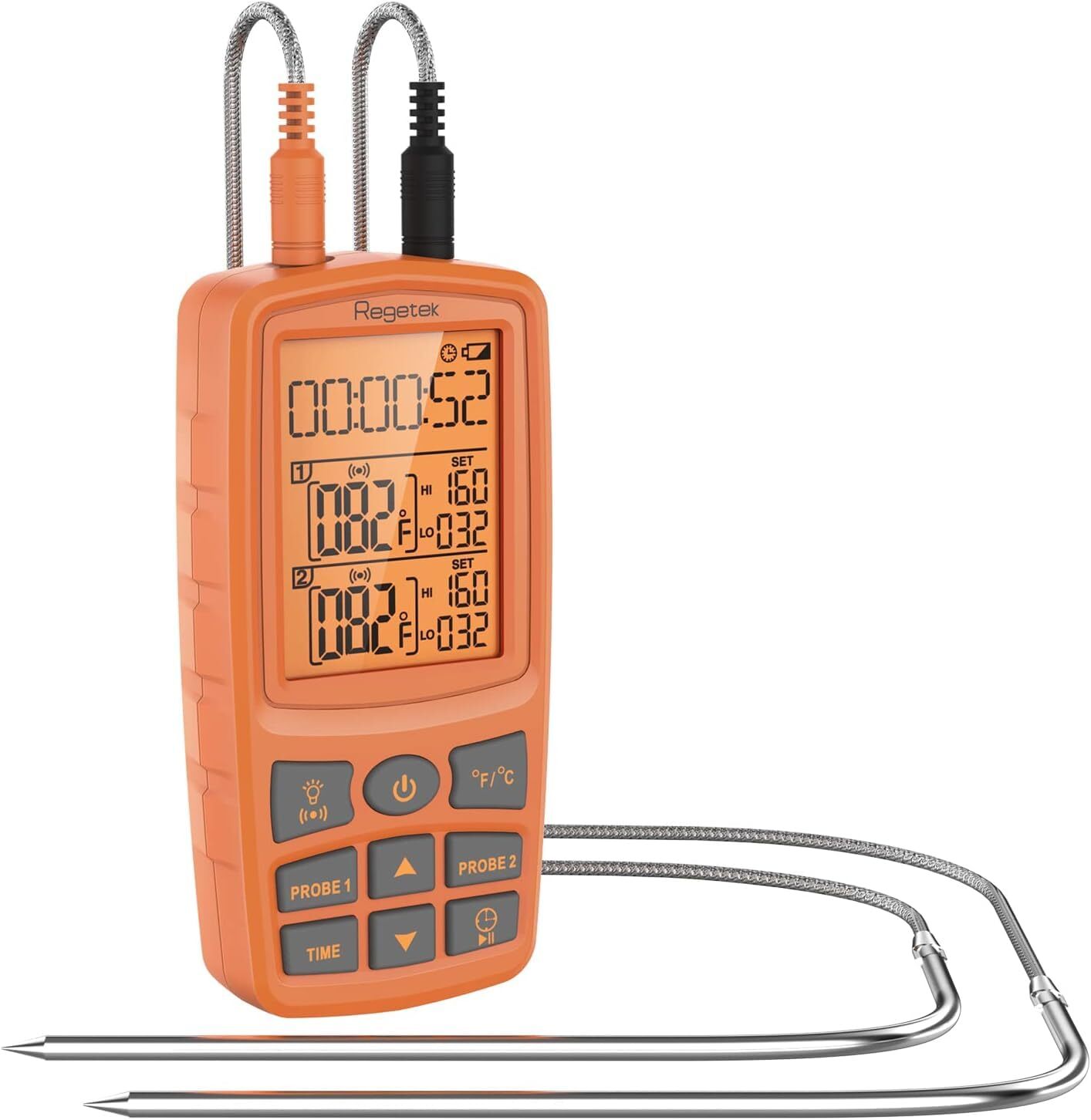 Meat Thermometer Cooking Thermometer For Food Smoker Oven Kitchen Bbq Turkey Fis-image