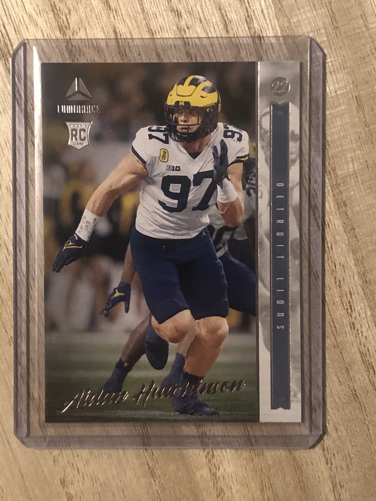 2022 Luminance Football Aidan Hutchinson Rookie Detroit Lions #134 RC