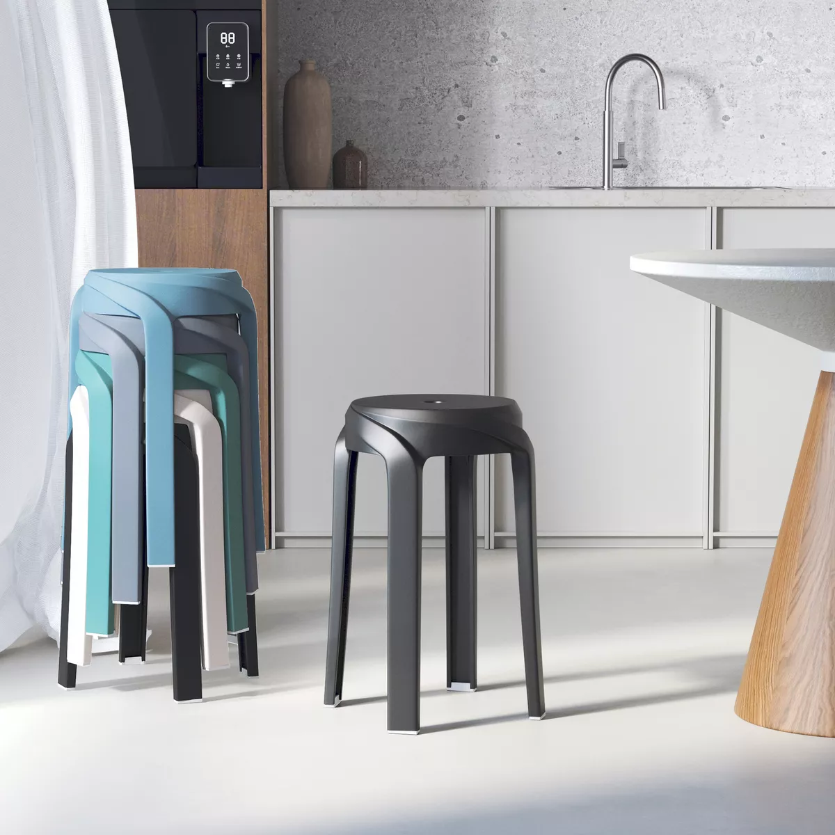 Plastic online seating stool