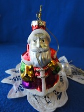 Vintage Santa Ornament 3 1/4" Tall 2 1/4" Wide