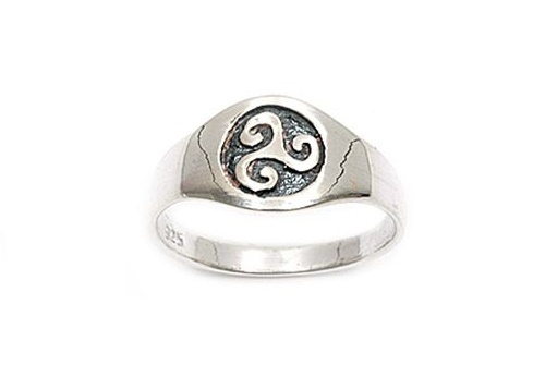 Bague Bretonne En Argent Taille 62 - Anneau Large, Occasion