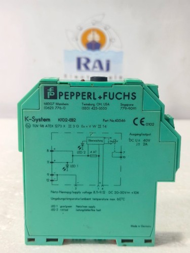 PEPPERL+FUCHS KFD2-EB2 20-30VDC POWER FEED MODULE 43546 KFD2EB2 FREE SHIPPING - Picture 4 of 8