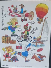 SUZY'S ZOO VACATION STICKER SHEET #9653 