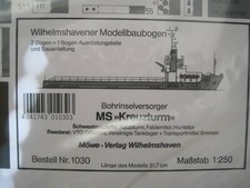 MS Kreuzturm Bohrinselversorger Schiff Wilhelmshavener Modellbaubogen 