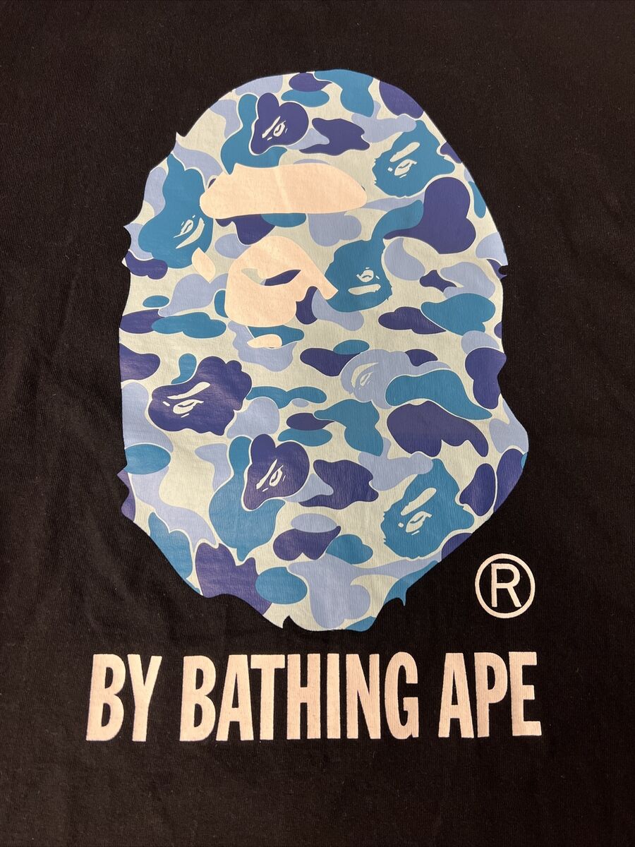 Bape ABC Blue Camo By Bathing Ape Tee Black Size XL Used | eBay Bape ABC Blue Camo By Bathing Ape Tee Black Size XL Used | eBay