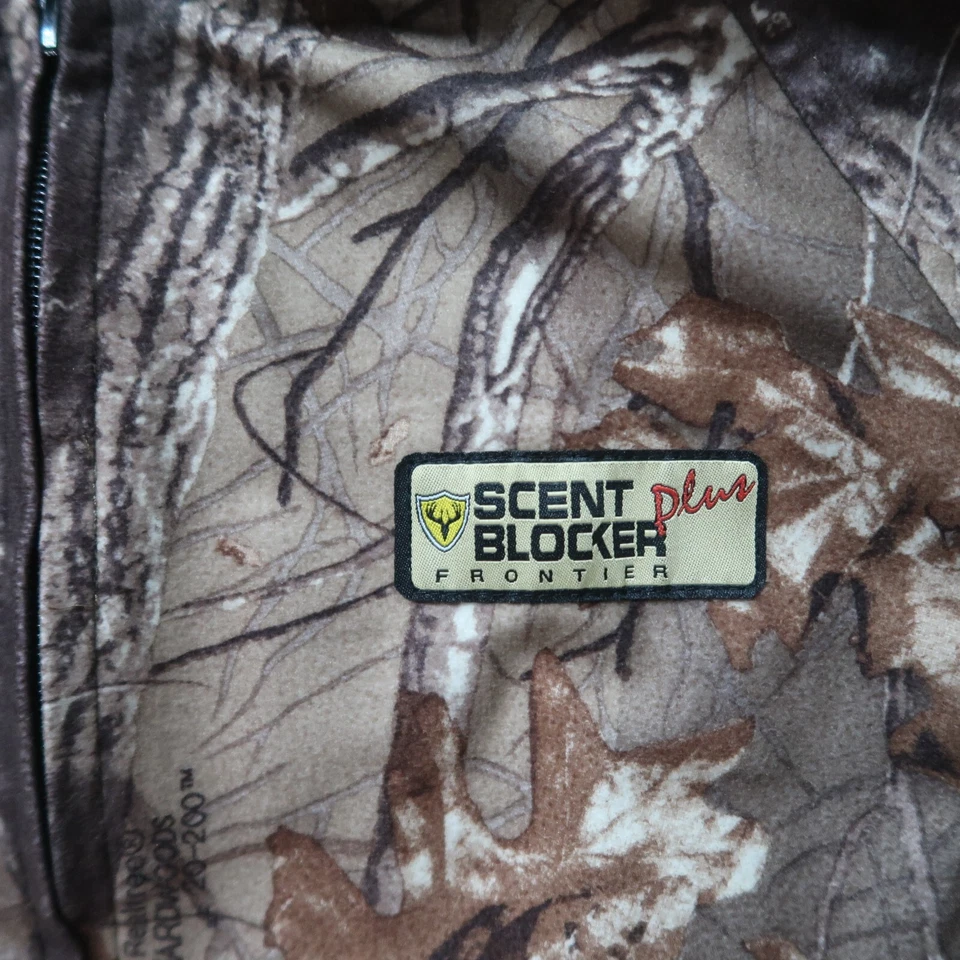 Scent Blocker Plus Camouflage Jacket Men's Medium Hunting Realtree Hardwoods - Image 4 of 4