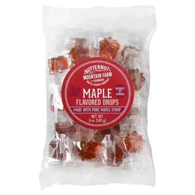 Maple Drops Hard Candies 5 oz Bag Made with Real Maple Syrup