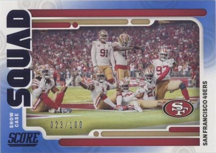 2022 Score - Squad San Francisco 49ers #S17 Showcase /100 for sale ...