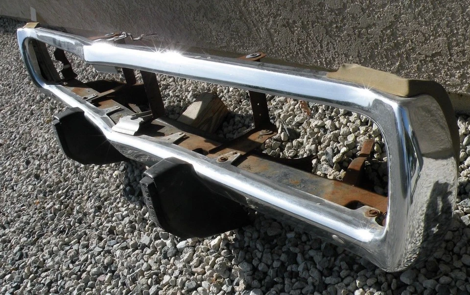 X PARAGOLPES DELANTERO DODGE CORONET NUEVO TRIPLE CHAPADO CROMADO 1971-1973 71-73 Foto 3 de 4