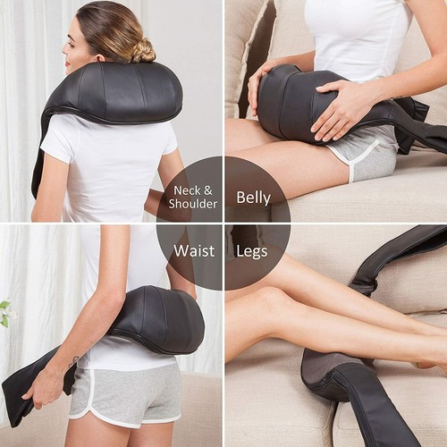 Electric Massager Shiatsu Shoulder Neck & Back Deep Tissue Kneading Health GIFTS - Picture 6 of 8