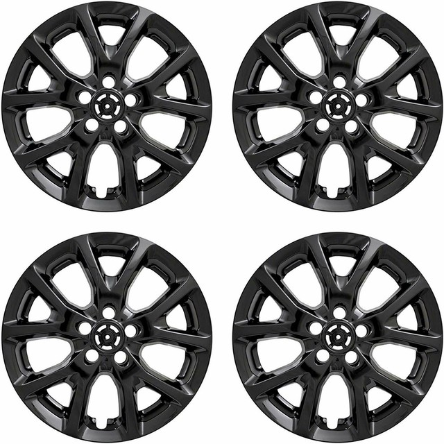 New Wheel Skins Covers Fits 20142017 Jeep Cherokee 17" Gloss Black 10