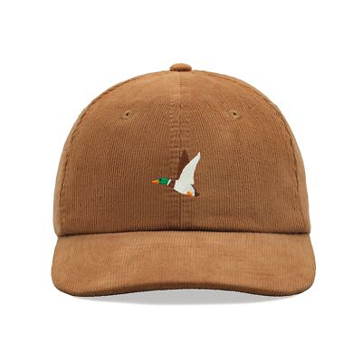 Flying Duck Cord Baseball Cap Vintage Unisex Papa Mütze Vogel Stockente Tier