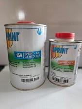 Sprint H59 Fast Hs Euro Clear Coat With Hardener Made In Italy Ppg