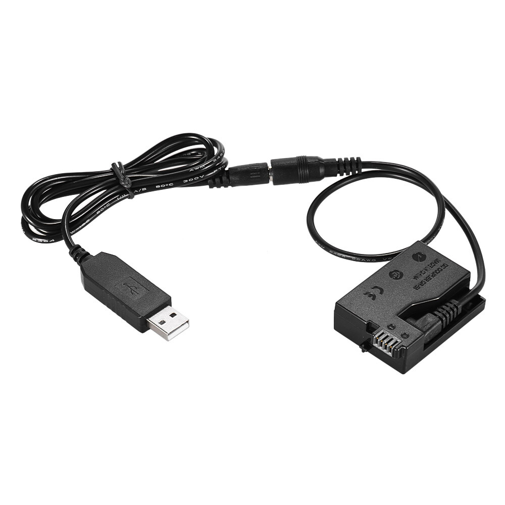 Dummy Battery with DC Power Bank USB Adapter Cable for Canon 550D
