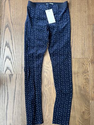Name It Corduroy Leggings Navy With Polka Dot , Girl Size 12Y . New With Tags