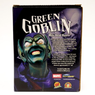 Diamond Select Marvel Alex Ross Green Goblin Mini Head Bust Mint