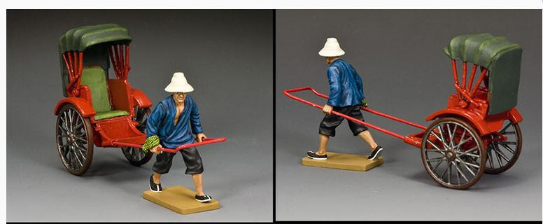 King & Country HK294M figurine de pousse-pousse miniature échelle 1/30
