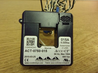 Continental Control Systems ACT-0750-015 Current Transformer *FREE SHIPPING*