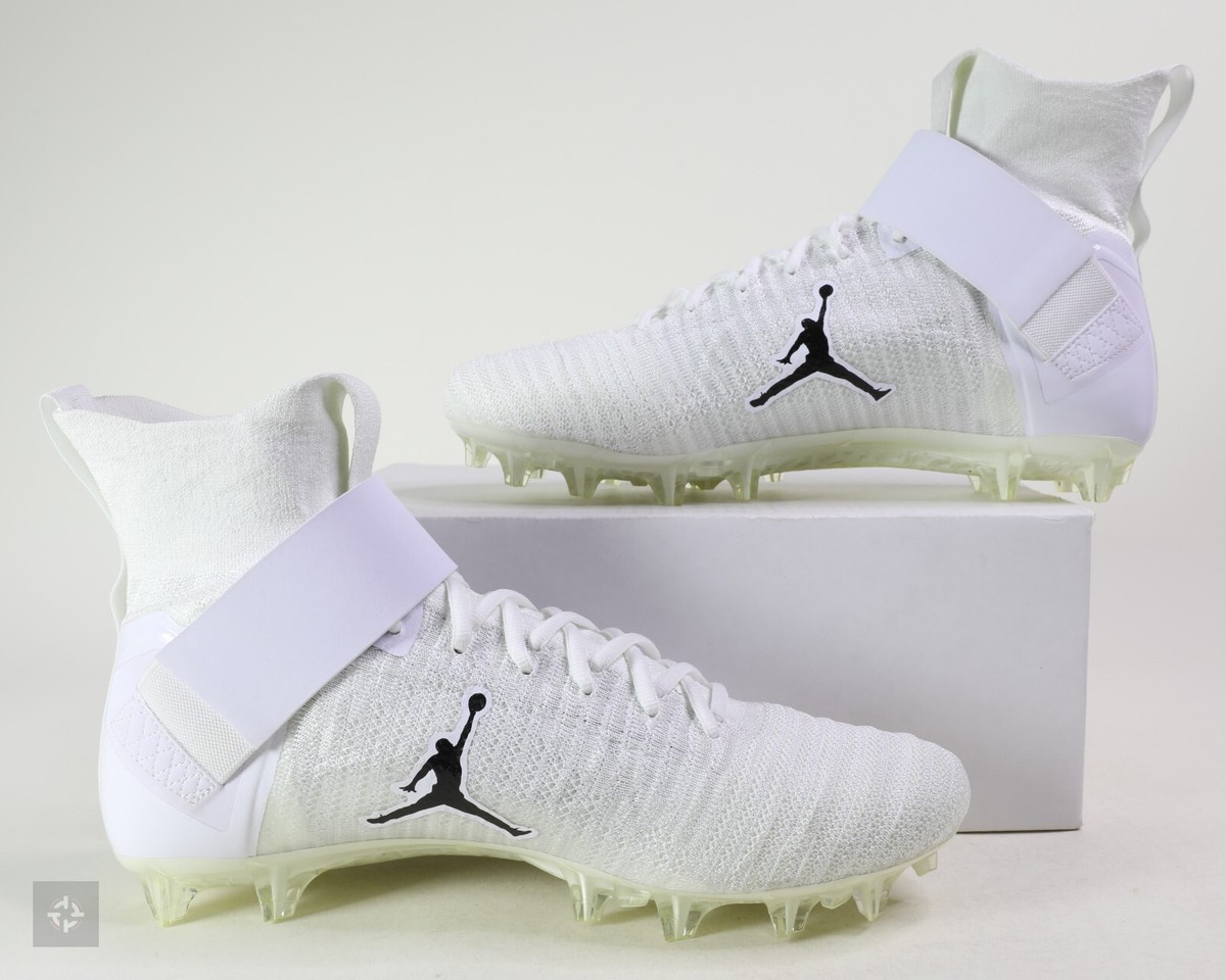 Nike Jordan Alpha Menace Elite 2 White Football Cleats Size 
