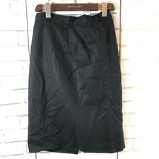 VINTAGE Womens Pencil Skirt Black Wool Medium W30